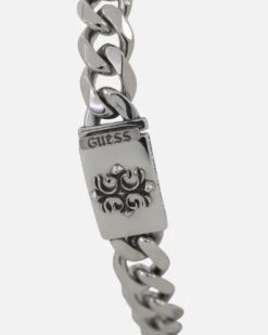 Guess Mainline 10mm 4G Rebel Curb Chain Bracelet Silver -Culture Kings 09001669 YS001 default 0020