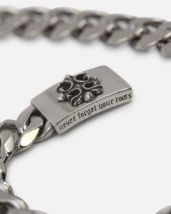 Guess Mainline 10mm 4G Rebel Curb Chain Bracelet Silver -Culture Kings 09001669 YS001 default 0050