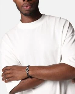 Guess Mainline 16mm Lion Crystal Bracelet Silver -Culture Kings 09001673 YS001 default 0025