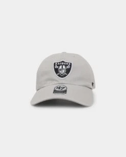 '47 BRAND 47 Brand Las Vegas Raiders 47 Clean Up Strapback Grey