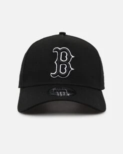New Era Boston Red Sox 9FORTY A-Frame Snapback Black/White
