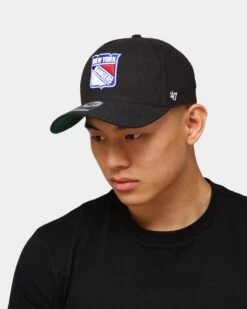 '47 BRAND 47 Brand New York Rangers Replica MVP DT Snapback Black -Culture Kings 194602213941 mens 0100