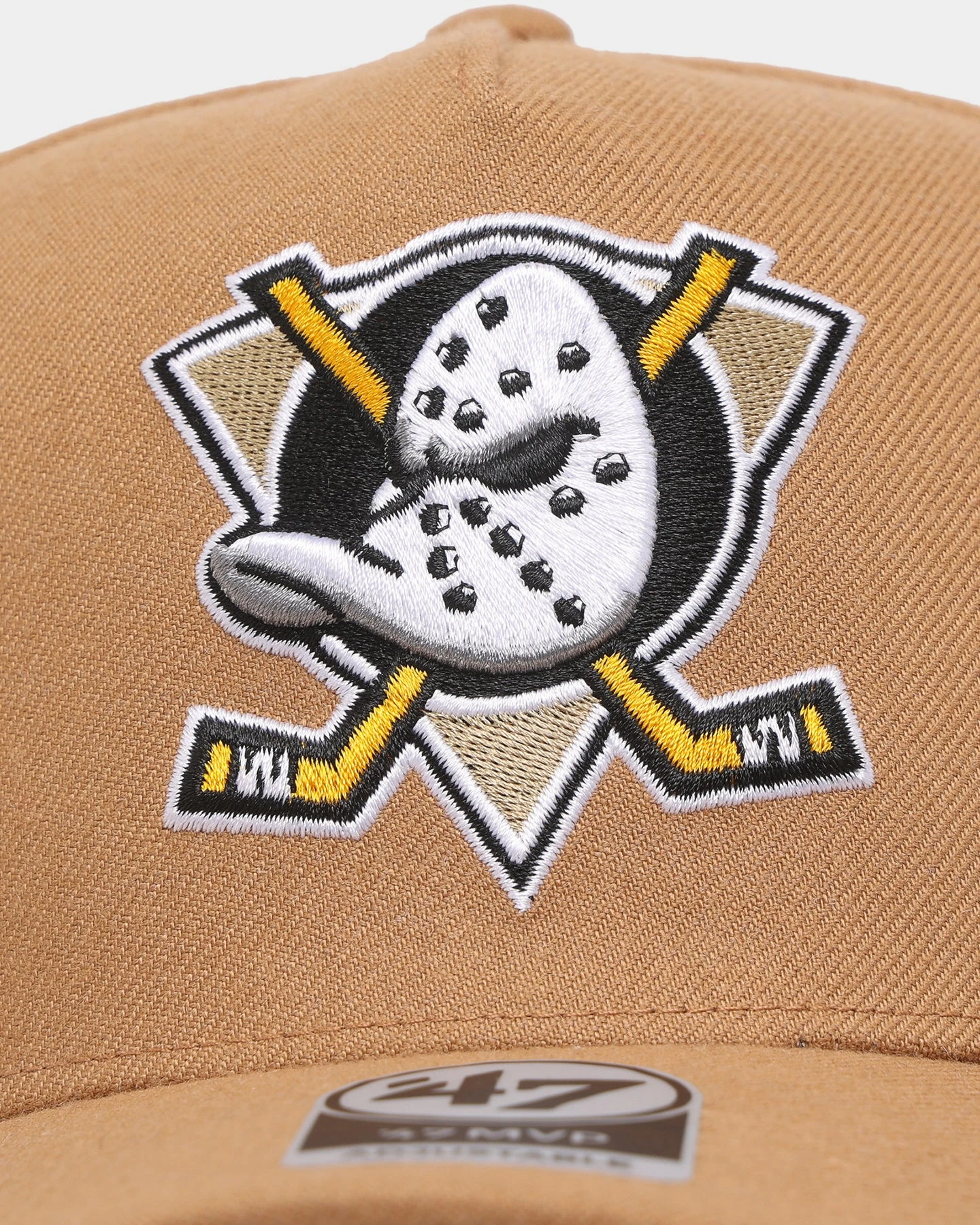 '47 BRAND 47 Brand Anaheim Ducks 'Clean & Simple' Replica MVP DT Snapback Camel 8 '47 BRAND 47 Brand Anaheim Ducks 'Clean & Simple' Replica MVP DT Snapback Camel - Image 6