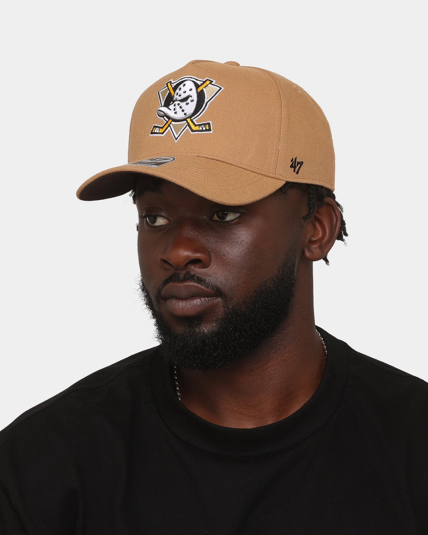 '47 BRAND 47 Brand Anaheim Ducks 'Clean & Simple' Replica MVP DT Snapback Camel 4 '47 BRAND 47 Brand Anaheim Ducks 'Clean & Simple' Replica MVP DT Snapback Camel - Image 2
