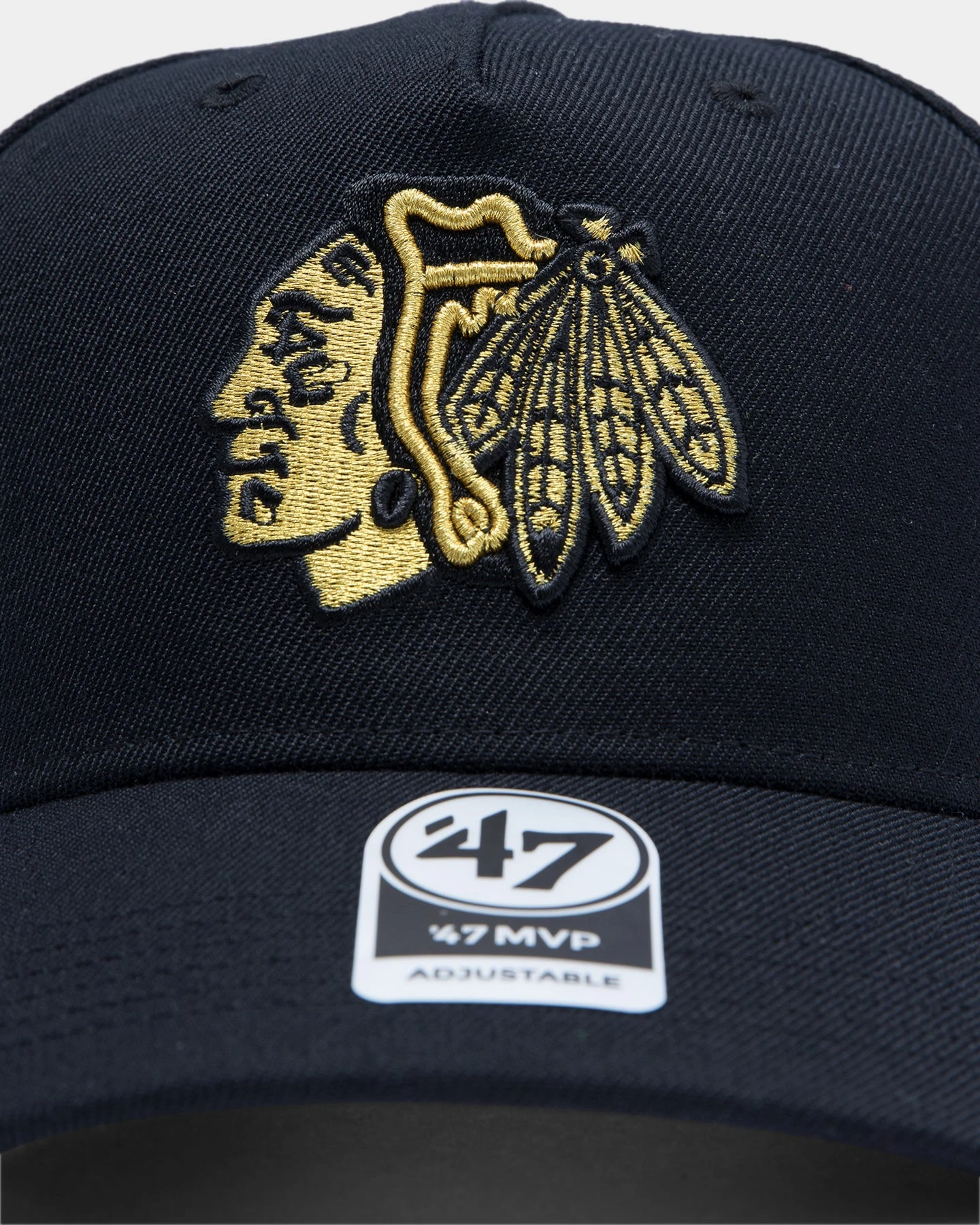 '47 BRAND 47 Brand Chicago Blackhawks MVP DT Snapback Black/Gold 9 '47 BRAND 47 Brand Chicago Blackhawks MVP DT Snapback Black/Gold - Image 7