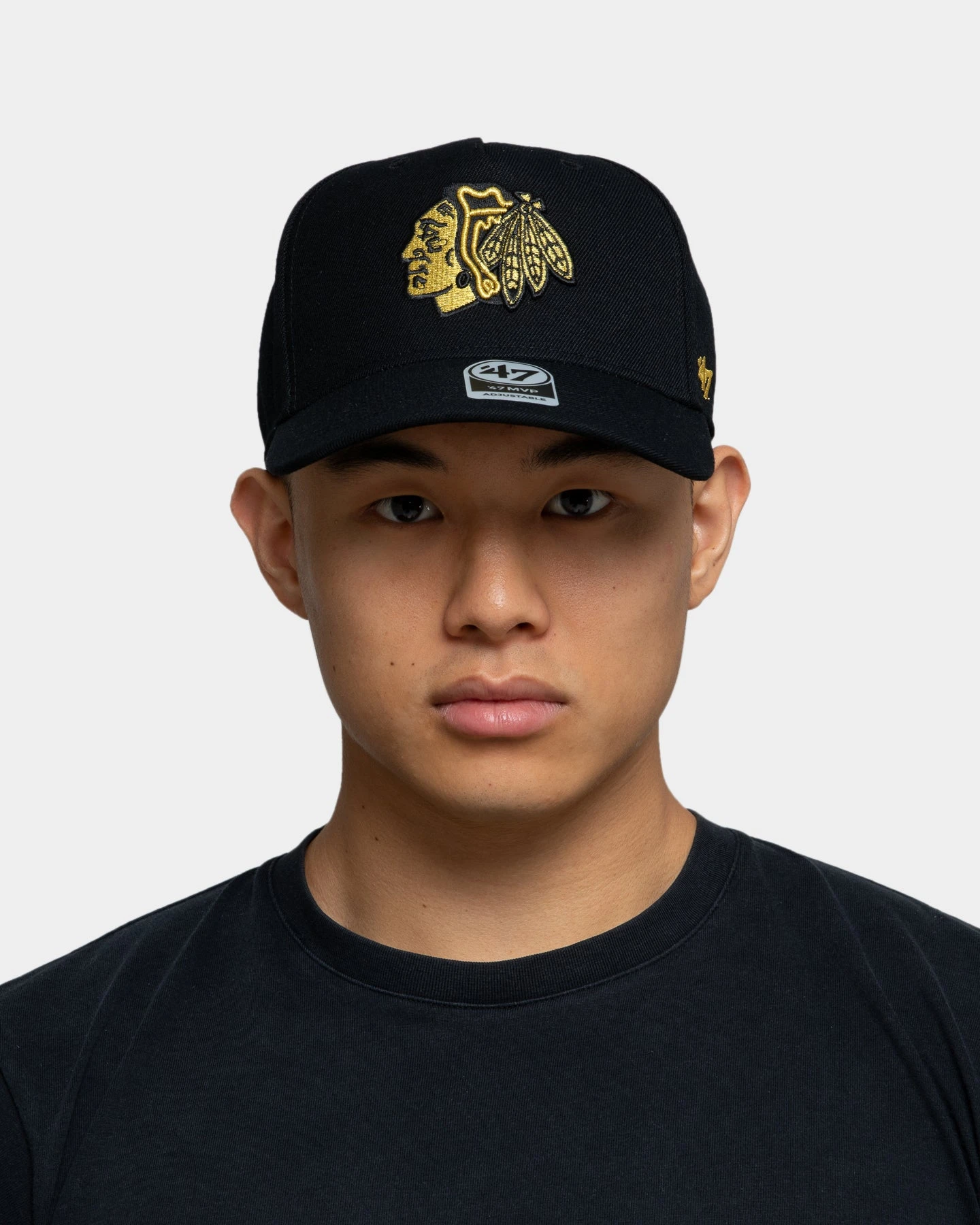 '47 BRAND 47 Brand Chicago Blackhawks MVP DT Snapback Black/Gold 4 '47 BRAND 47 Brand Chicago Blackhawks MVP DT Snapback Black/Gold - Image 2