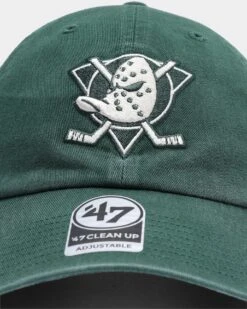 '47 BRAND 47 Brand Anaheim Ducks Clean Up Strapback Dark Green/Natural 15 '47 BRAND 47 Brand Anaheim Ducks Clean Up Strapback Dark Green/Natural -Culture Kings 195000568053 default 0060