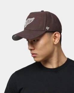 '47 BRAND 47 Brand Detroit Red Wings MVP DT Snapback Brown 17 '47 BRAND 47 Brand Detroit Red Wings MVP DT Snapback Brown -Culture Kings 195000669231 mens 0100