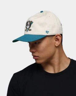 '47 BRAND 47 Brand Anaheim Ducks Nantasket Snapback Natural/ Dark Teal -Culture Kings 195000685965 mens 0100