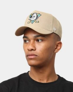 '47 BRAND 47 Brand Anaheim Ducks 'Khaki Team' MVP DT Snapback Khaki -Culture Kings 195000718854 mens 0100