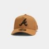 New Era Atlanta Braves 9FORTY A-Frame Snapback Wheat/Black