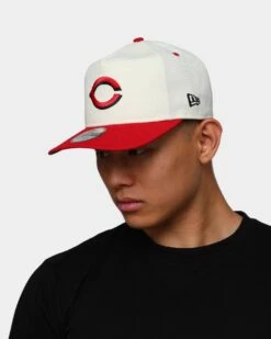 New Era Cincinnati Reds Old Golfer Snapback Off White -Culture Kings 195489112167 mens 0100