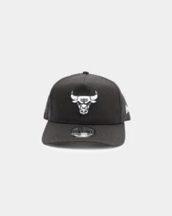 New Era Men's Chicago Bulls Old Golfer Snapback Black/White