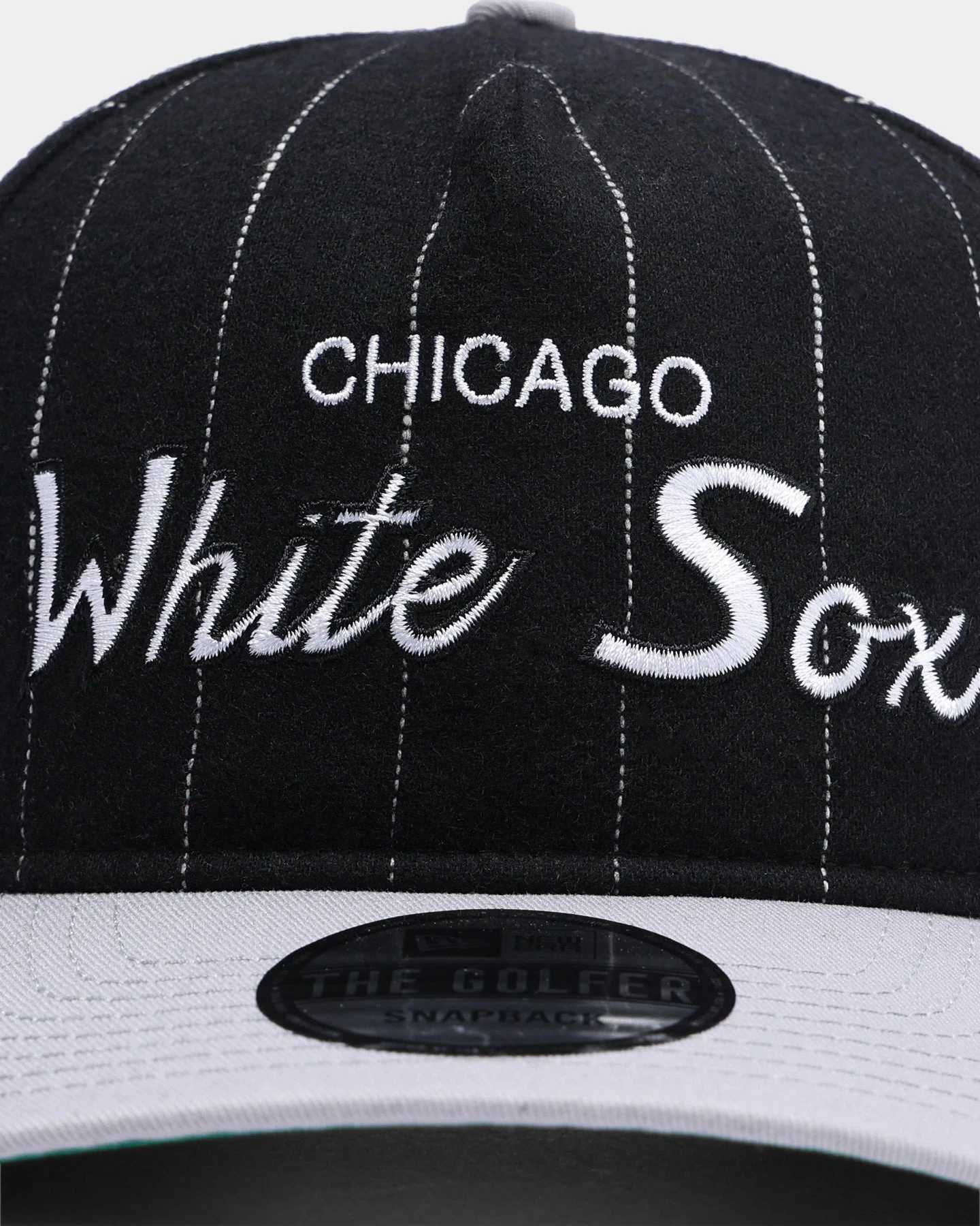 New Era Chicago White Sox Pinstripe 2 Tone Old Golfer Snapback Pinstripe 8 New Era Chicago White Sox Pinstripe 2 Tone Old Golfer Snapback Pinstripe - Image 6