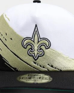 New Era New Orleans Saints Paint Stripe Old Golfer Snapback Paint Brush -Culture Kings 195600639375 default 0060
