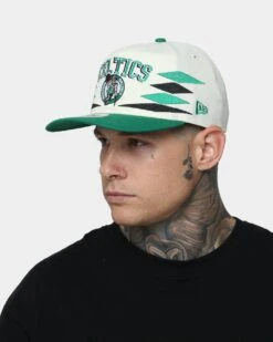 New Era Boston Celtics "Off-White Diamond" Old Golfer Snapback Green/Black -Culture Kings 195853559475 mens 0012