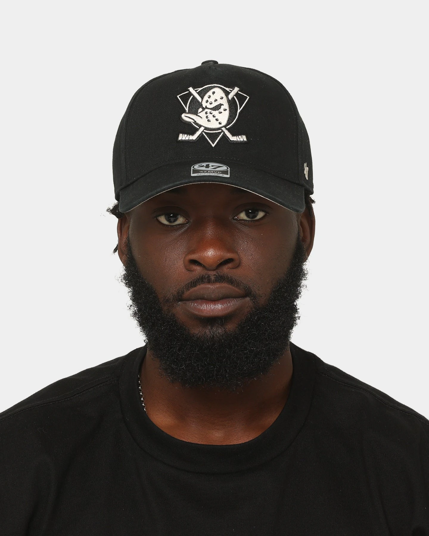 '47 BRAND 47 Brand Anaheim Ducks Legend Replica MVP DT Snapback Black/Bone 10 '47 BRAND 47 Brand Anaheim Ducks Legend Replica MVP DT Snapback Black/Bone - Image 8