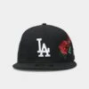 New Era Los Angeles Dodgers 'Rose Emblem' 59FIFTY Fitted Black/Rose 2 New Era Los Angeles Dodgers 'Rose Emblem' 59FIFTY Fitted Black/Rose -Culture Kings 196172748182 default 000010