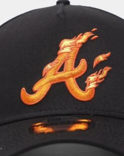 New Era Atlanta Braves 'Flamin' Hot' 9FORTY A-Frame Snapback Black/Flame 12 New Era Atlanta Braves 'Flamin' Hot' 9FORTY A-Frame Snapback Black/Flame -Culture Kings 196174174323 default 0050