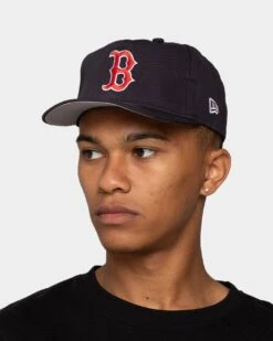 New Era Boston Red Sox 'OG Team Colour World Series Side Patch' Old Golfer Snapback Original Team Colours -Culture Kings 196175310232 mens 0100