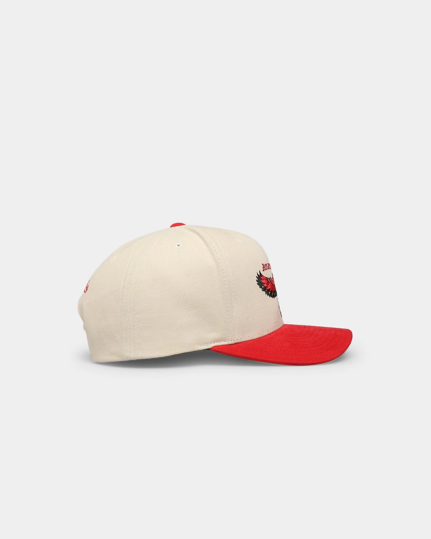 Mitchell & Ness Atlanta Hawks 'Vintage Cream' Pro Crown Snapback Cream 6 Mitchell & Ness Atlanta Hawks 'Vintage Cream' Pro Crown Snapback Cream - Image 4