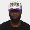 Mitchell & Ness Milwaukee Bucks '90s Training Camp' Pro Crown Snapback Cream -Culture Kings 196294364406 mens 0100