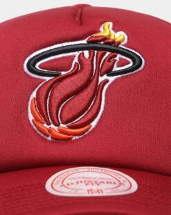 Mitchell & Ness Miami Heat 'NBA Off The Backboard' Trucker Snapback Scarlet -Culture Kings 196294381939 default 0050