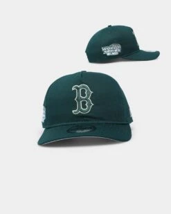 New Era Boston Red Sox 'Green & Cream' Old Golfer Snapback Dark Green