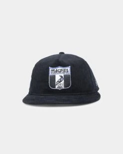 New Era Collingwood Magpies 'AFL Opening Bounce' Heritage Corduroy Old Golfer Snapback Black