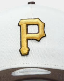 New Era Pittsburgh Pirates 'Cereal' 9FORTY A-Frame Snapback Chrome White/Walnut -Culture Kings 196313140042 default 0050