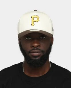 New Era Pittsburgh Pirates 'Cereal' 9FORTY A-Frame Snapback Chrome White/Walnut -Culture Kings 196313140042 mens 0011