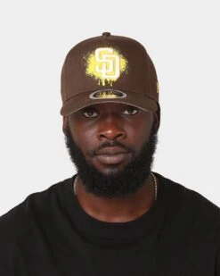 New Era San Diego Padres 'Spray Paint Glow' 9FORTY A-Frame Snapback Original Team Colours 17 New Era San Diego Padres 'Spray Paint Glow' 9FORTY A-Frame Snapback Original Team Colours -Culture Kings 196313985889 mens 0100