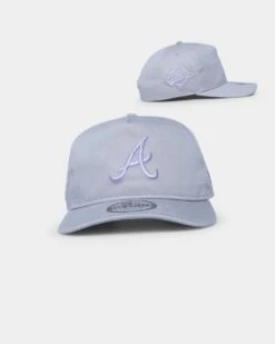 New Era Atlanta Braves 'Purple Smoke' Old Golfer Snapback Grey/Lavender
