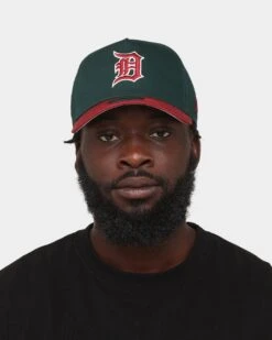 New Era Detroit Tigers 'Beets & Greens' 9FORTY A-Frame Snapback Dark Green/Cardinal -Culture Kings 196315936872 mens 0100