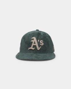 New Era Oakland Athletics 'Forest Suede & Camel' 59FIFTY Fitted Dark Green