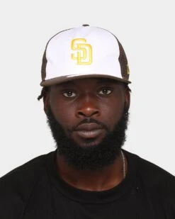 New Era San Diego Padres 'Team Two-Tone' Prolight Old Golfer Trucker Snapback White/OTC -Culture Kings 196315942460 mens 0100