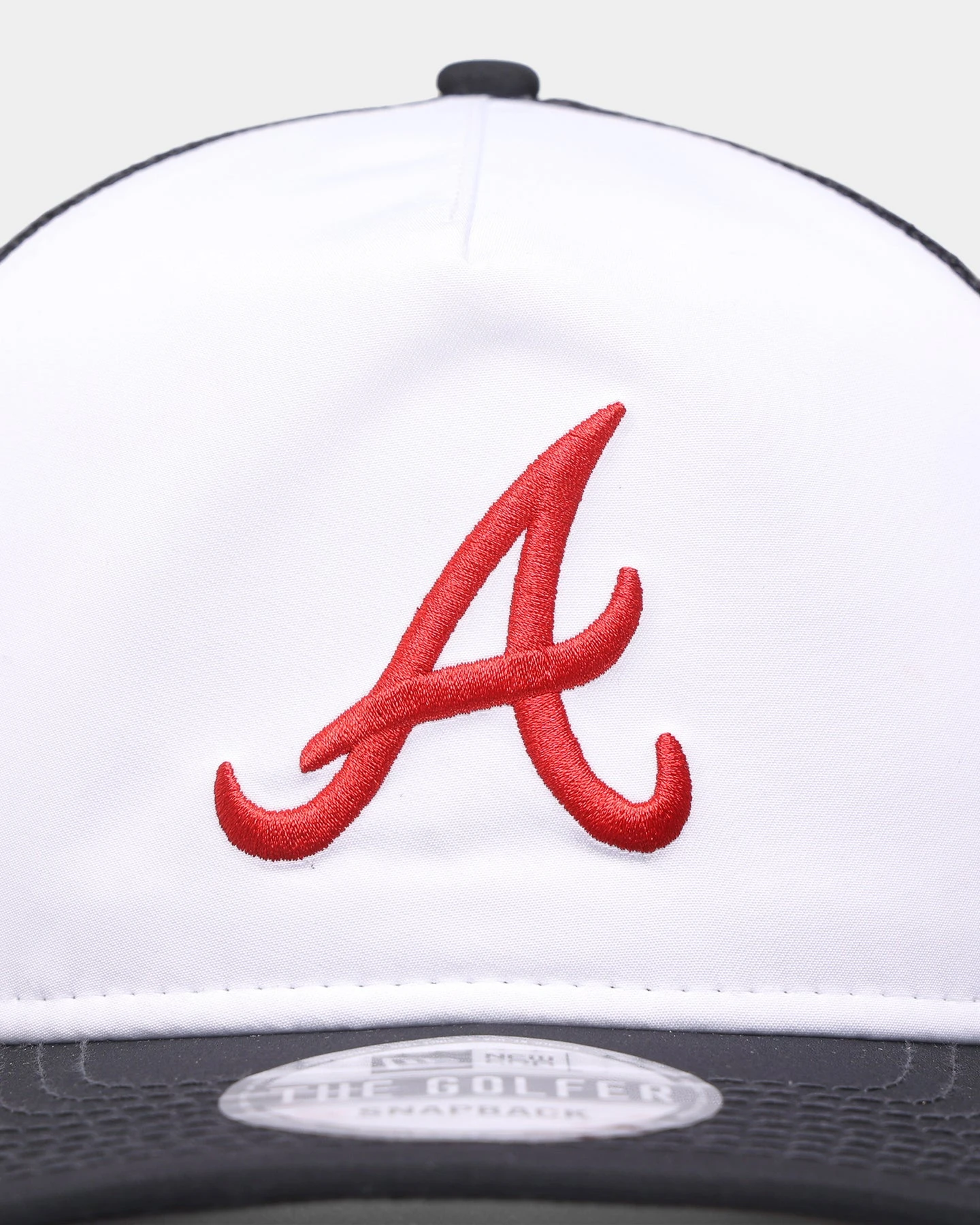 New Era Atlanta Braves 'Team Two-Tone' Prolight Old Golfer Trucker Snapback White/OTC 8 New Era Atlanta Braves 'Team Two-Tone' Prolight Old Golfer Trucker Snapback White/OTC - Image 6