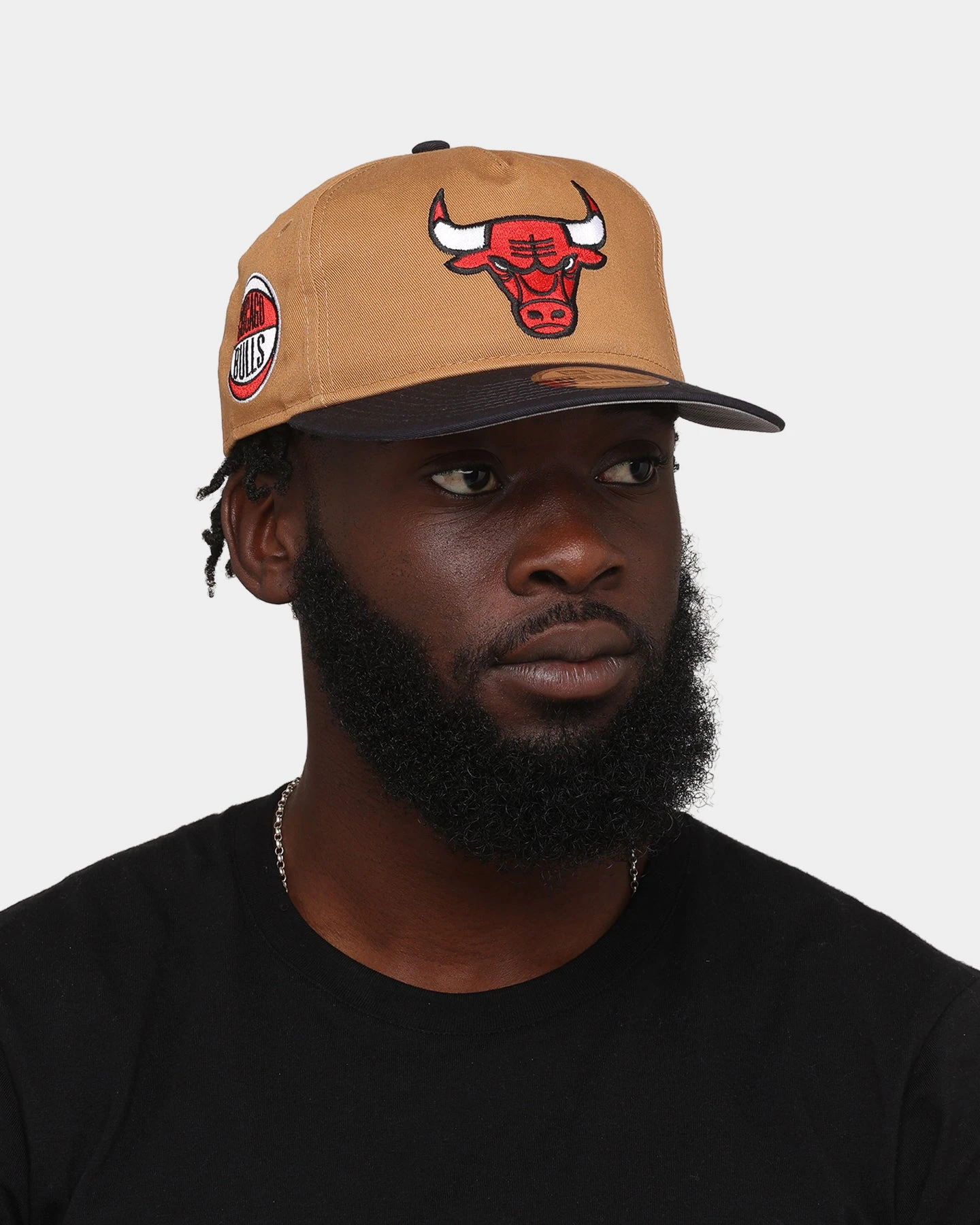 New Era Chicago Bulls 'Midnight Harvest 2-Tone' Old Golfer Snapback Wheat/Navy 4 New Era Chicago Bulls 'Midnight Harvest 2-Tone' Old Golfer Snapback Wheat/Navy - Image 2