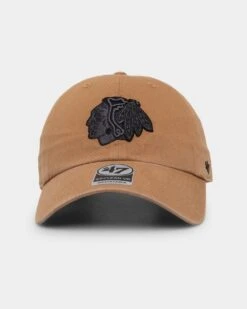 '47 BRAND 47 Brand Chicago Blackhawks '47 Clean Up Strapback Camel