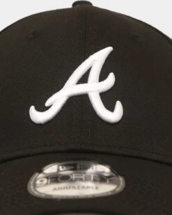 New Era Atlanta Braves Core 9FORTY Casual Strapback Black/White -Culture Kings 196819011808 default 0050