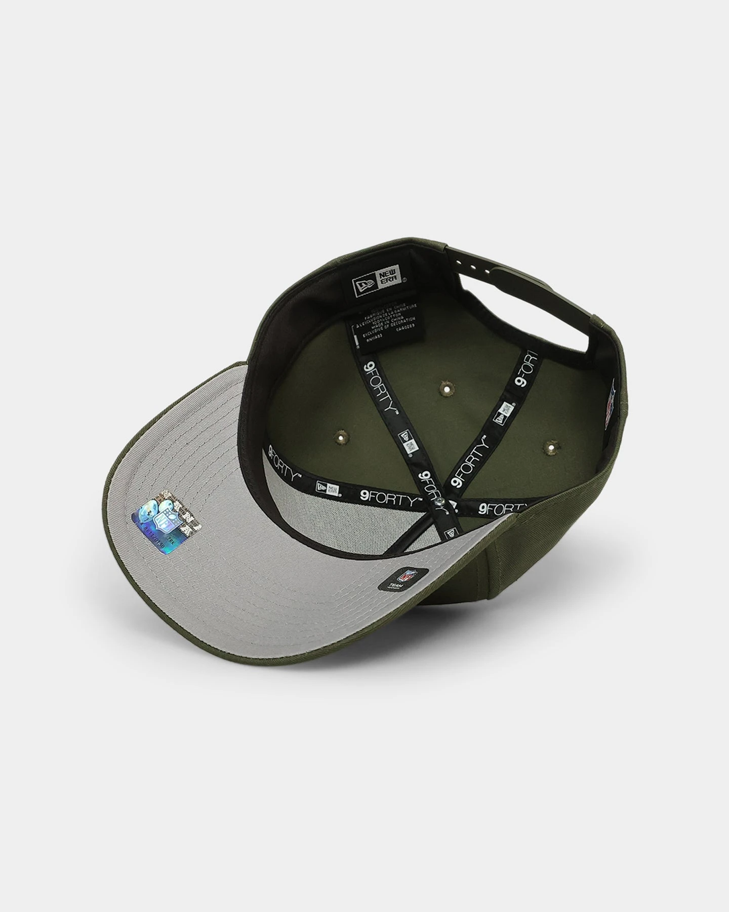 New Era Las Vegas Raiders 'Olive/Grey Undervisor' 9FORTY A-Frame Snapback Olive/Black 9 New Era Las Vegas Raiders 'Olive/Grey Undervisor' 9FORTY A-Frame Snapback Olive/Black - Image 7