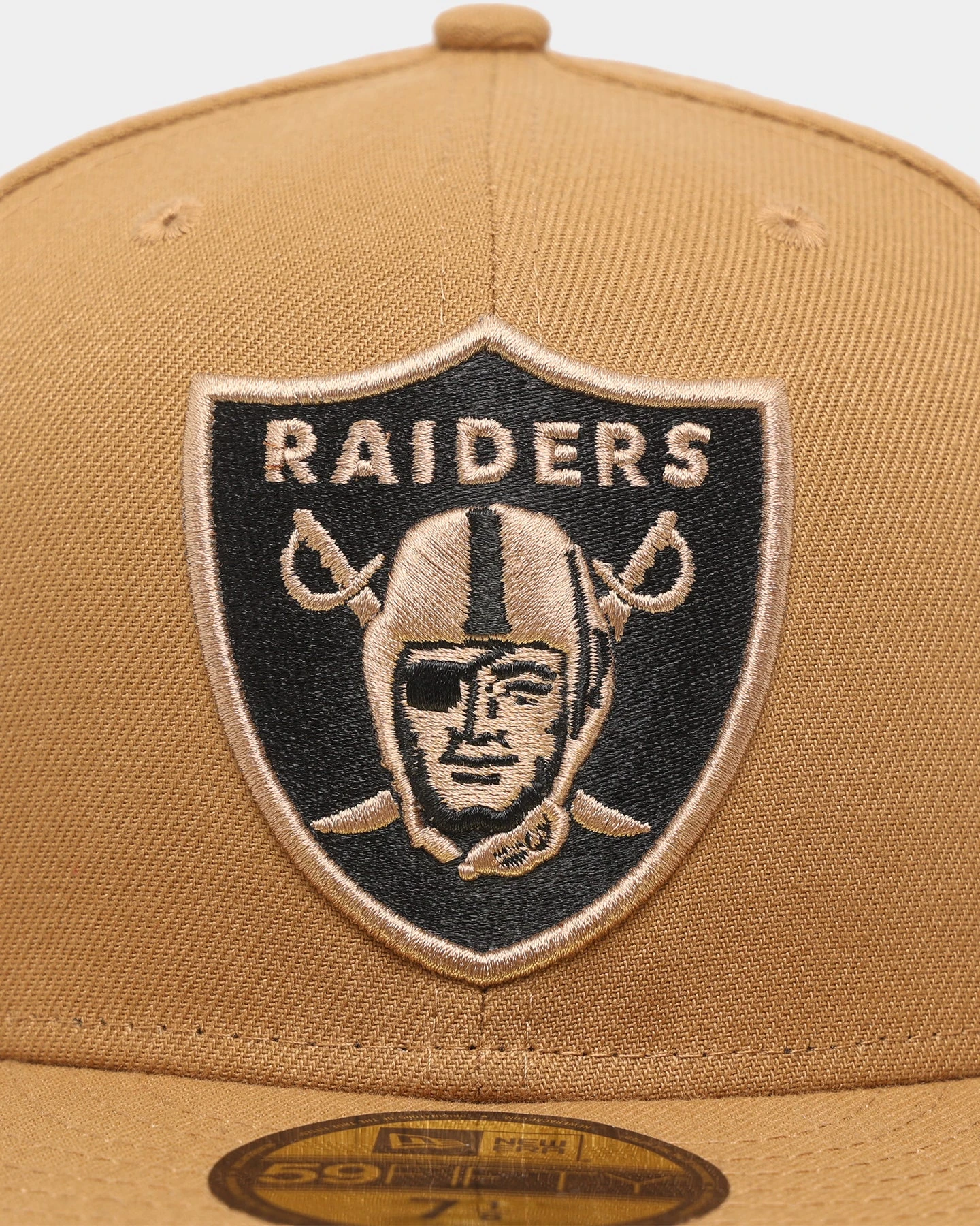 New Era Las Vegas Raiders 'Wheat' 59FIFTY Fitted Wheat/Black 8 New Era Las Vegas Raiders 'Wheat' 59FIFTY Fitted Wheat/Black - Image 6