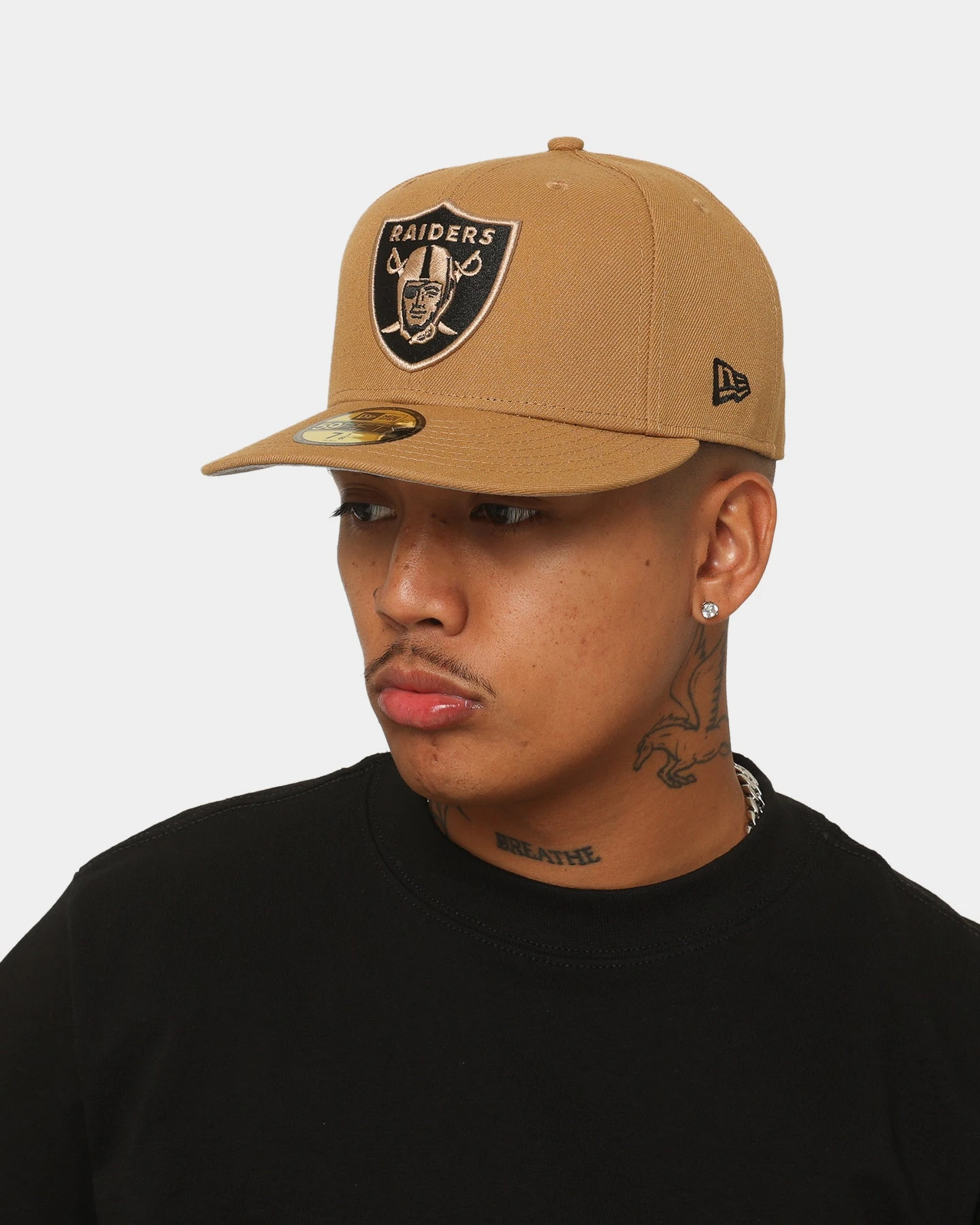 New Era Las Vegas Raiders 'Wheat' 59FIFTY Fitted Wheat/Black 4 New Era Las Vegas Raiders 'Wheat' 59FIFTY Fitted Wheat/Black - Image 2
