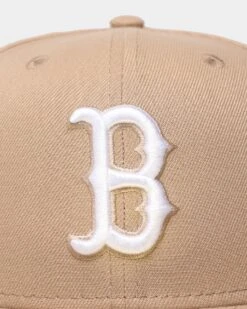 New Era Boston Red Sox "Camel White" 59FIFTY Fitted Tumbleweed/White -Culture Kings 196819024310 default 0050