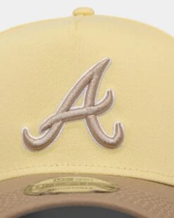 New Era Atlanta Braves 'Butter Popcorn' 9FORTY A-Frame Snapback Yellow -Culture Kings 196821258093 default 0050