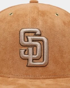 New Era San Diego Padres 'Wheat/Brown/Gold' Suede 59FIFTY Fitted Wheat -Culture Kings 196821261581 default 0050
