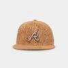New Era Atlanta Braves 'Wheat/Brown/Gold' Suede 59FIFTY Fitted Wheat -Culture Kings 196821274543 default 0010
