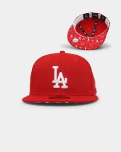 New Era Los Angeles Dodgers 'Fairisle' 59FIFTY Fitted Red/White