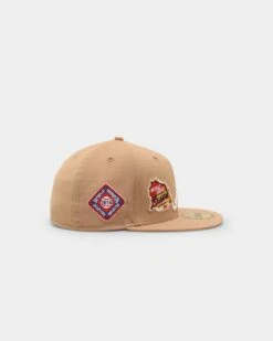 New Era Atlanta Braves 'World Series Multi Logo' 59FIFTY Fitted Tumbleweed -Culture Kings 196997781258 default 0040