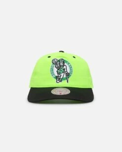 Mitchell & Ness Boston Celtics Nylon Deadstock 2-Tone Snapback Neon Green/Black